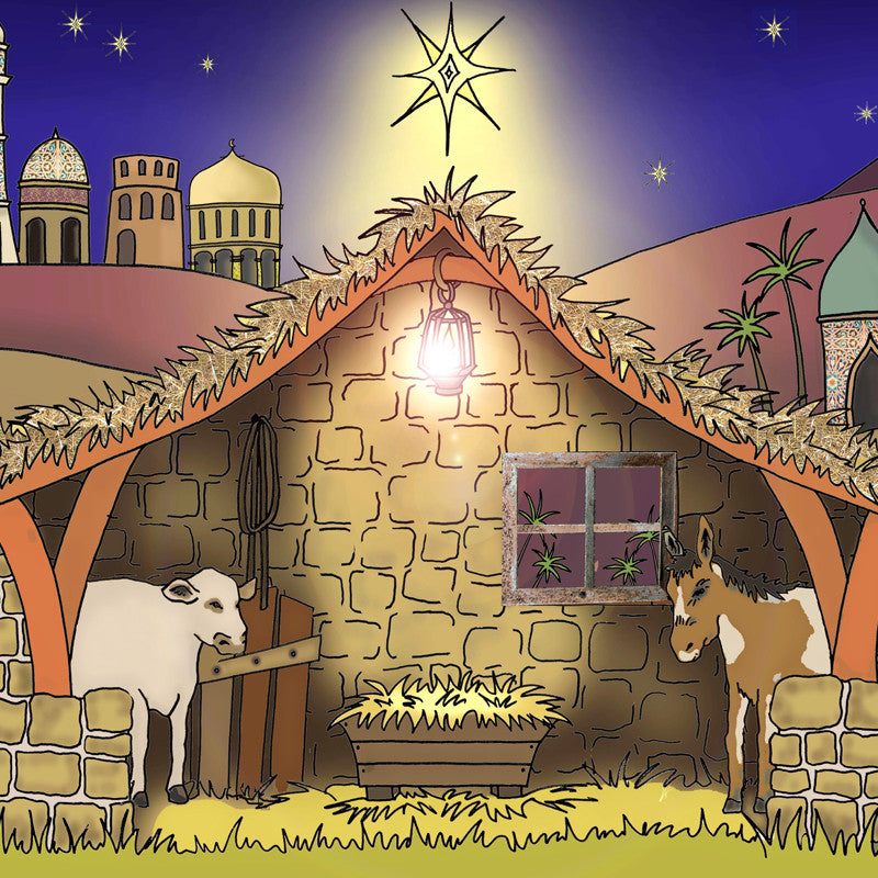 christmas manger background