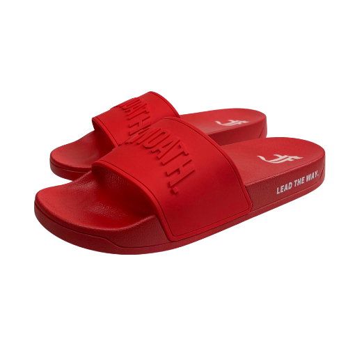 puma red slides