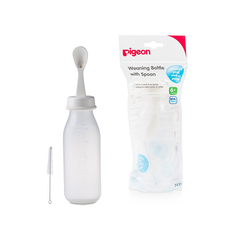 pigeon weaning bottle with spoon 240ml