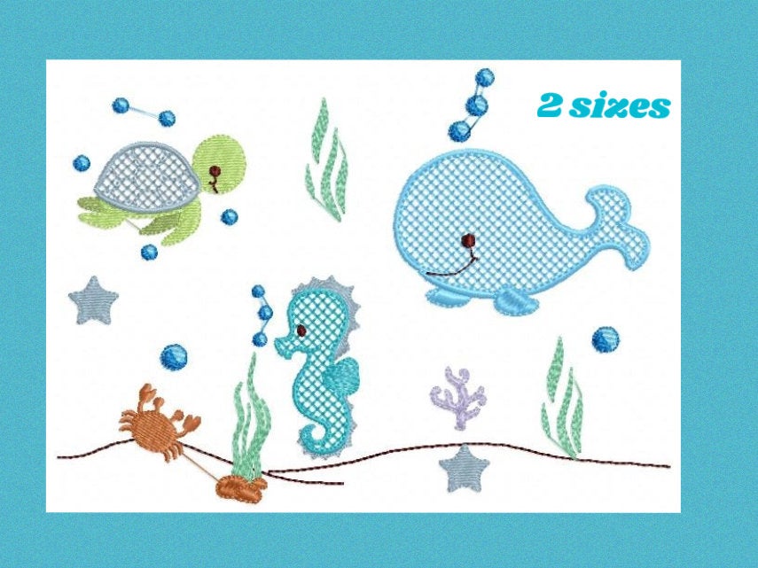 Sea embroidery pattern babys embroidery design animals embroidery design machine file instant download Frame Whale Boy embroidery design