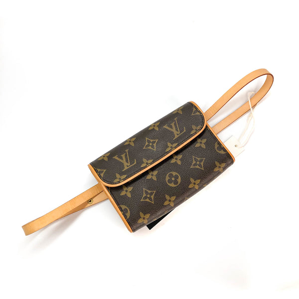 AUTH Louis Vuitton Monogram Florentine Small Belt Bag with Dustbag