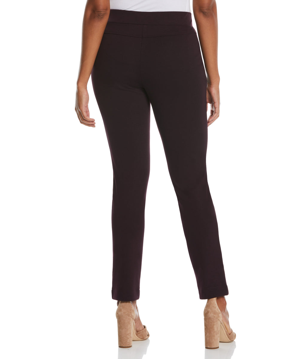 Ponte Knit Slim Leg Pant | Comfort Fit | All Sizes | Rafaella