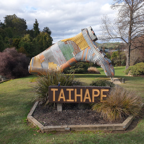 wooden toy at Taihape gumboot