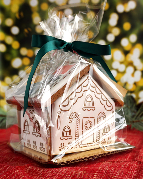 packaged gingerbread house