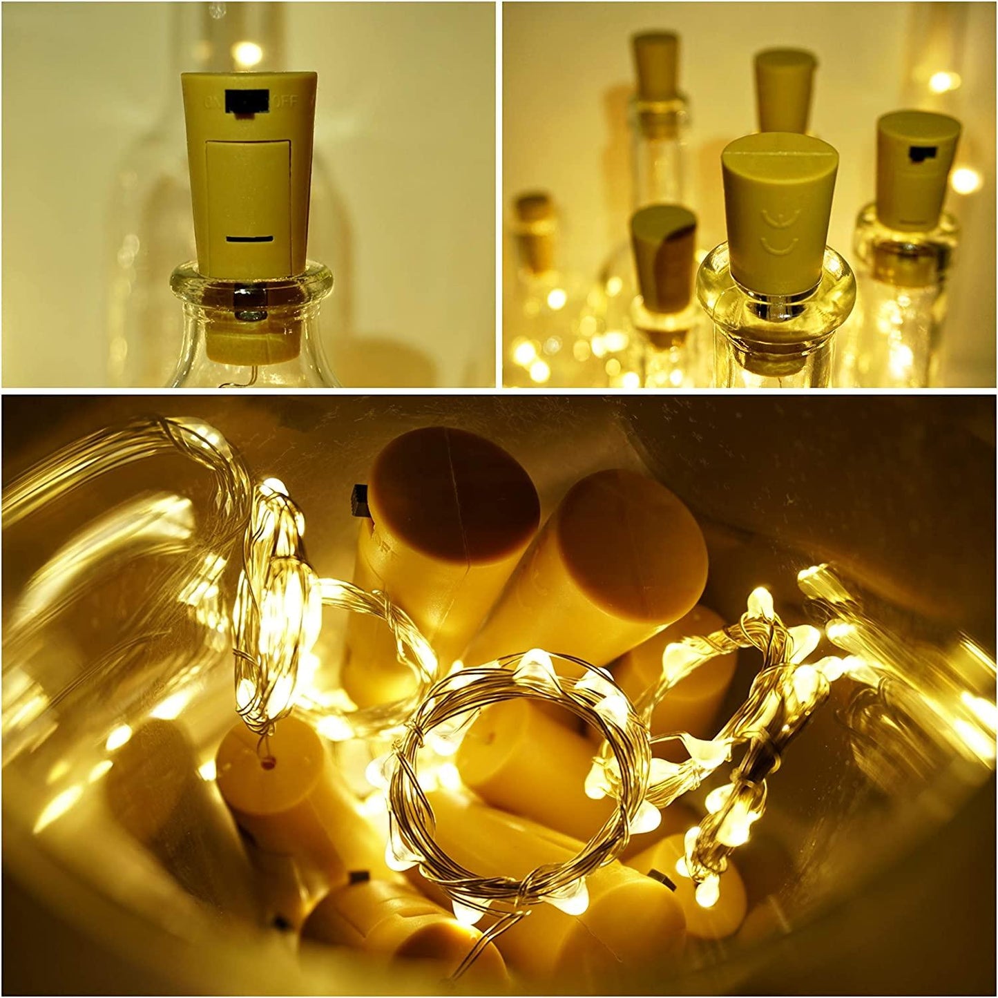 Wine Bottle Lights with Cork LED Battery Operated LED Fairy Lights - If you say i do