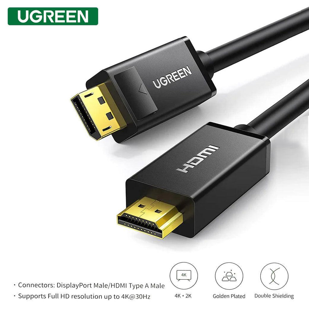 DataBlitz - UGREEN Display Port Male HDMI Male Cable (Black) (DP101/10202)
