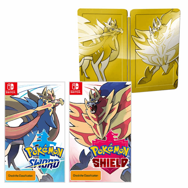 pokemon sword shield gold steelbook