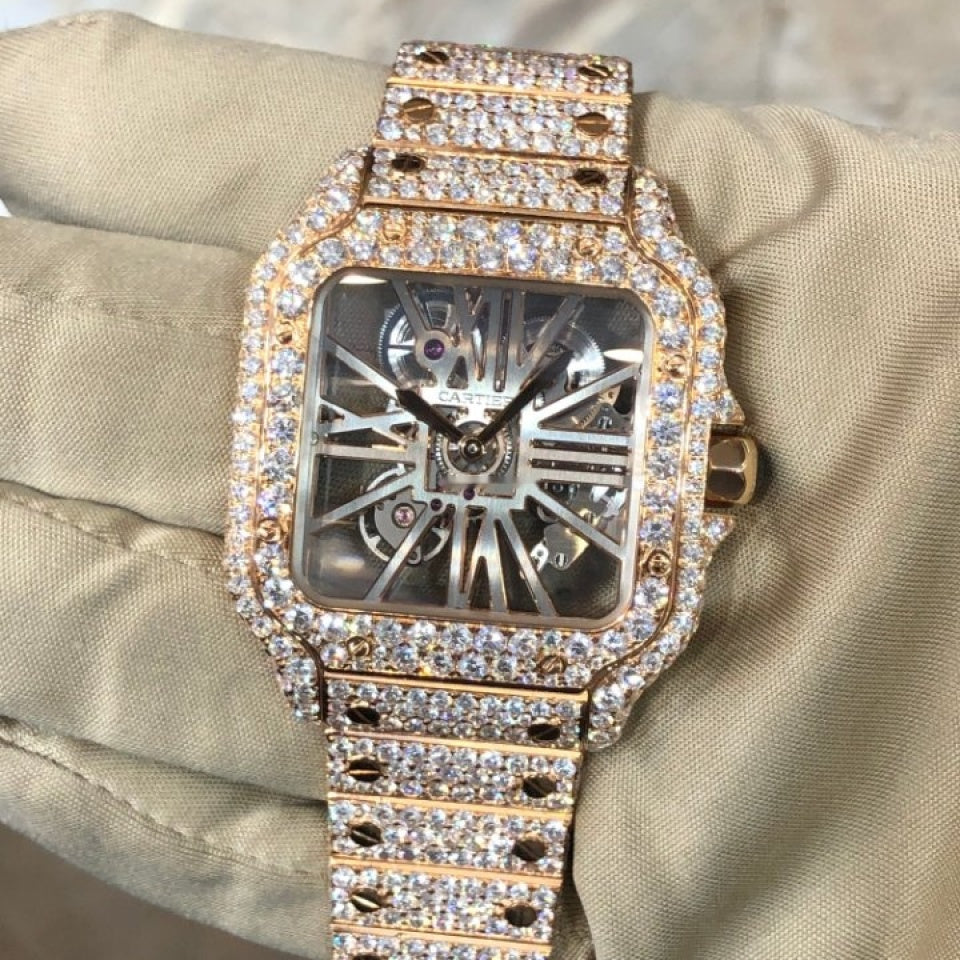 bust down cartier skeleton