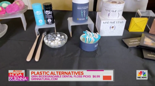grin natural biodegradable plastic-free dental floss today show
