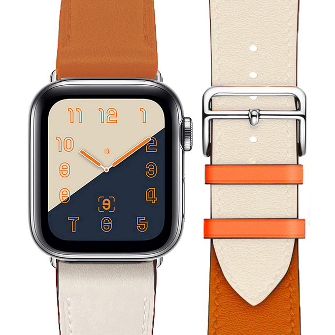 人気色 Apple Watch HERMES series7 革ベルト 青サーキットH - 通販