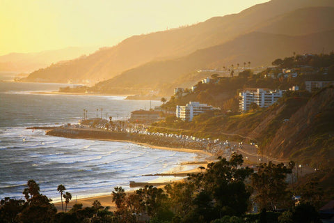 Santa Monica coastline looking towards Malibu
