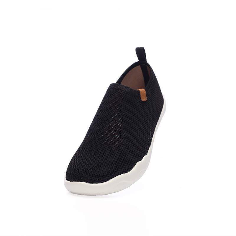 UIN Footwear Men Toledo-U KNIT Black Canvas loafers