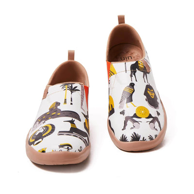 UIN Footwear Women (Pre-sale) Impressions of Egypt Canvas loafers