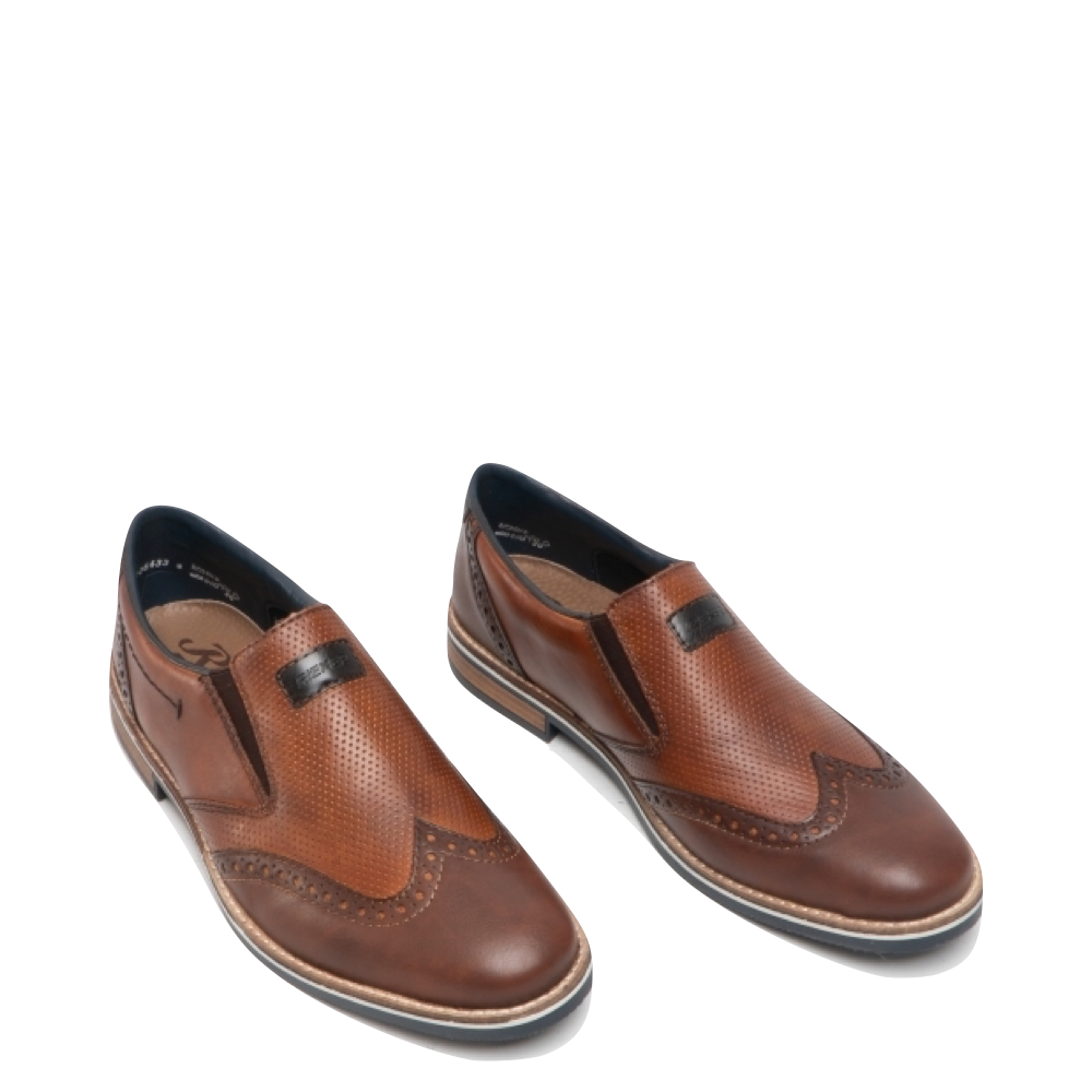Vergissing blad Openbaren Rieker Men's 60 Wing Tip Slip On Dress Shoes (Brown) – V&A Bootery INC
