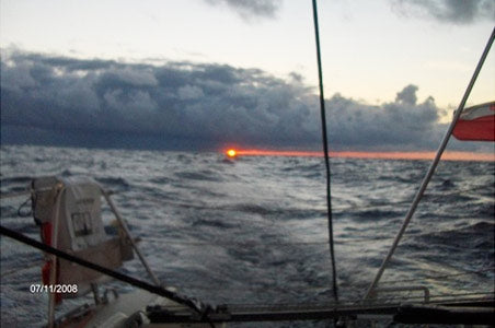 Sonnenuntergang auf dem Meer