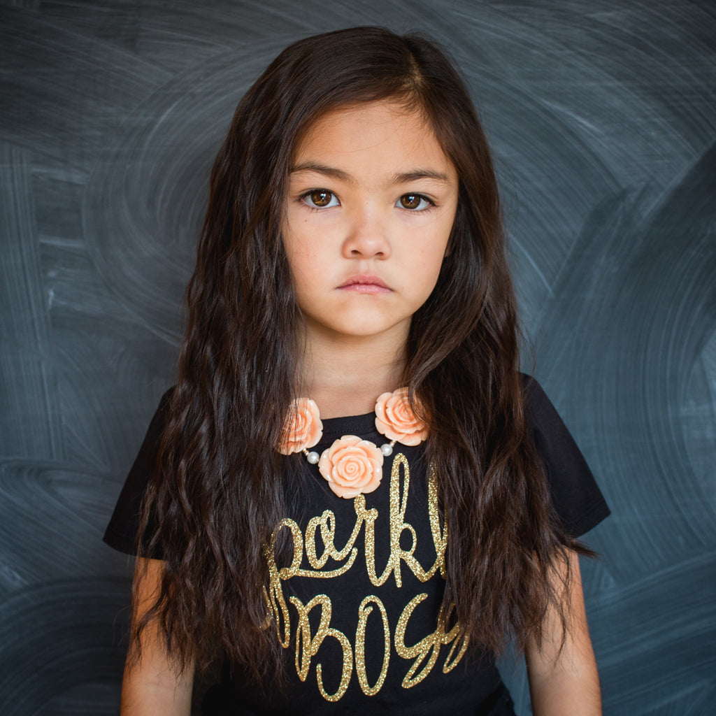 Sparkle BOSS Toddler and Girls Sparkle T Shirt