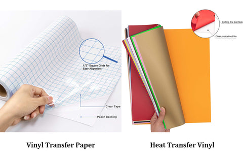 Heat Transfer Vinyl VS Vinyl Transfer Paper