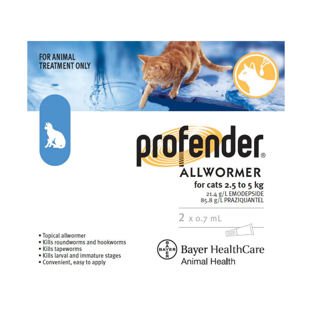 profender topical wormer for cats