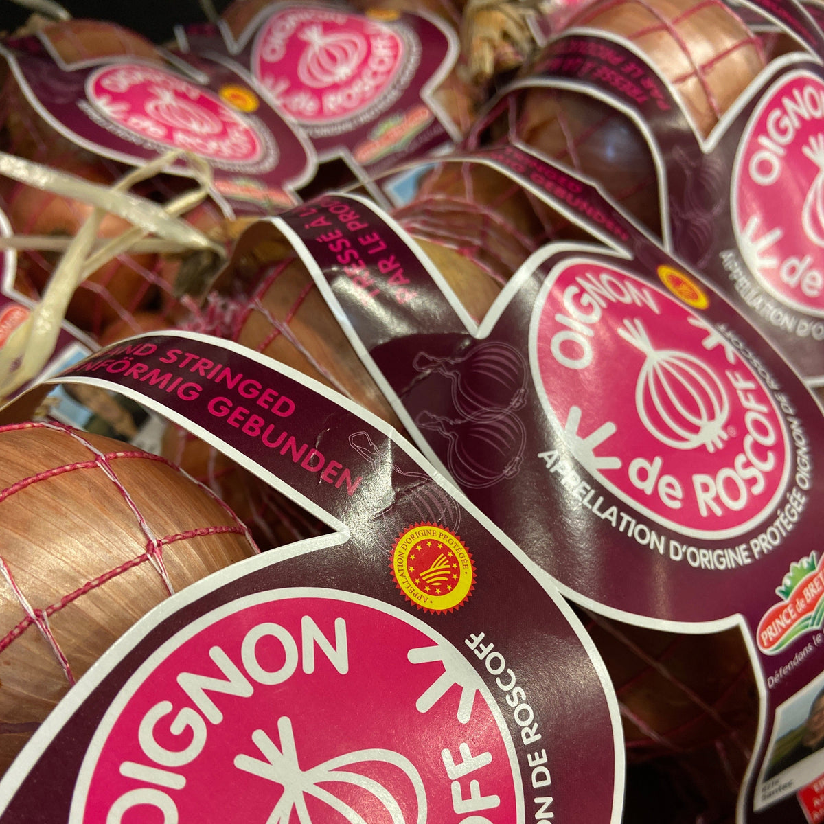 Onion Pink Roscoff String X 1kg Mydelifresh Ltd