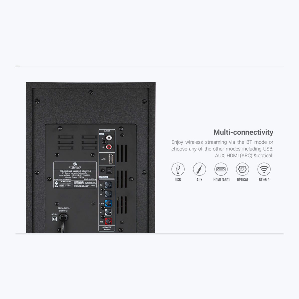 zebronics 525 watts