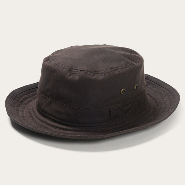 lanthaan transmissie Woestijn Waxed Cotton Bucket Hat | Stetson