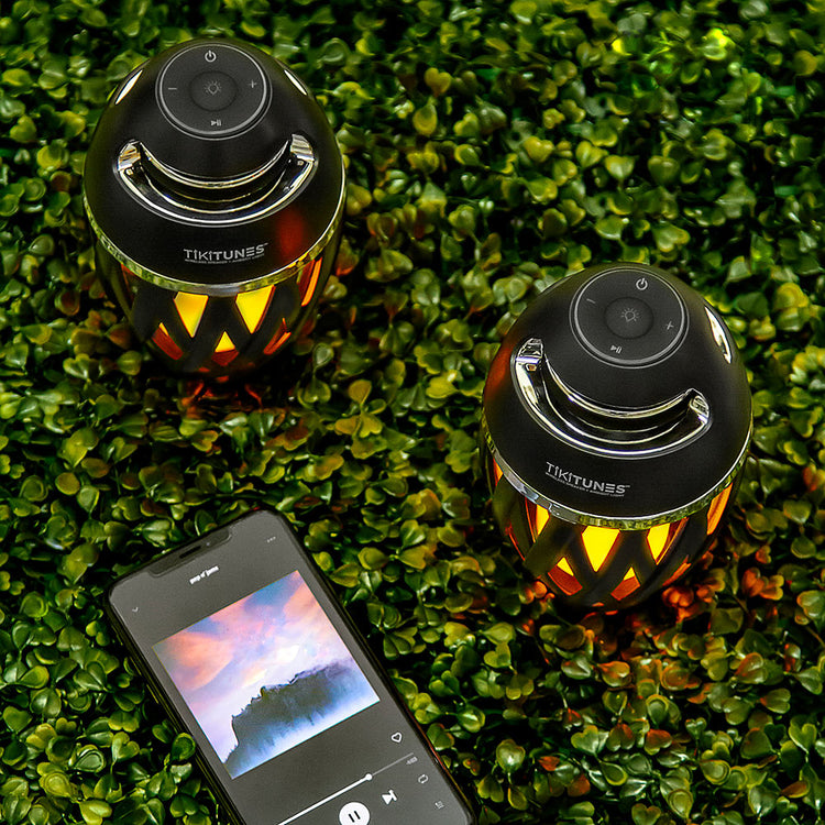 TikiTunes - Bluetooth Speaker & Ambient Light Bundle with Pole & Ground Stake 2-Pack -