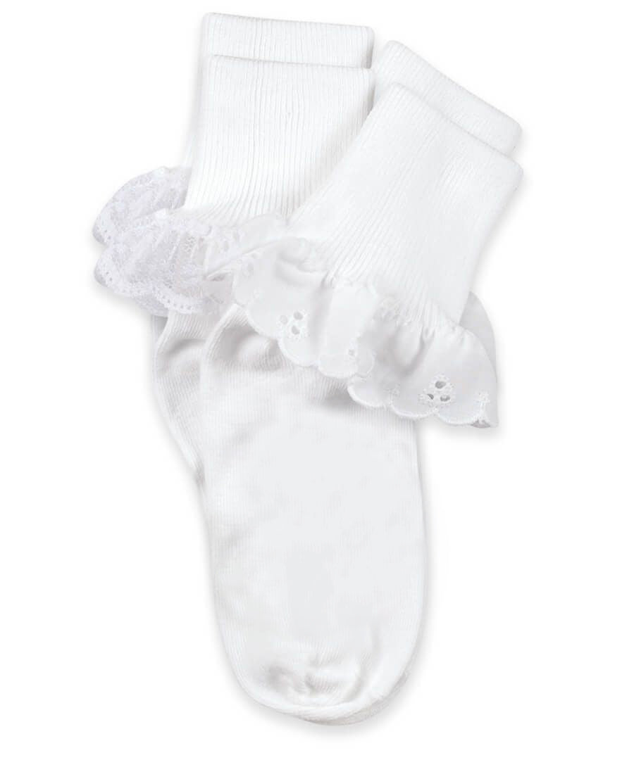 eyelet lace socks