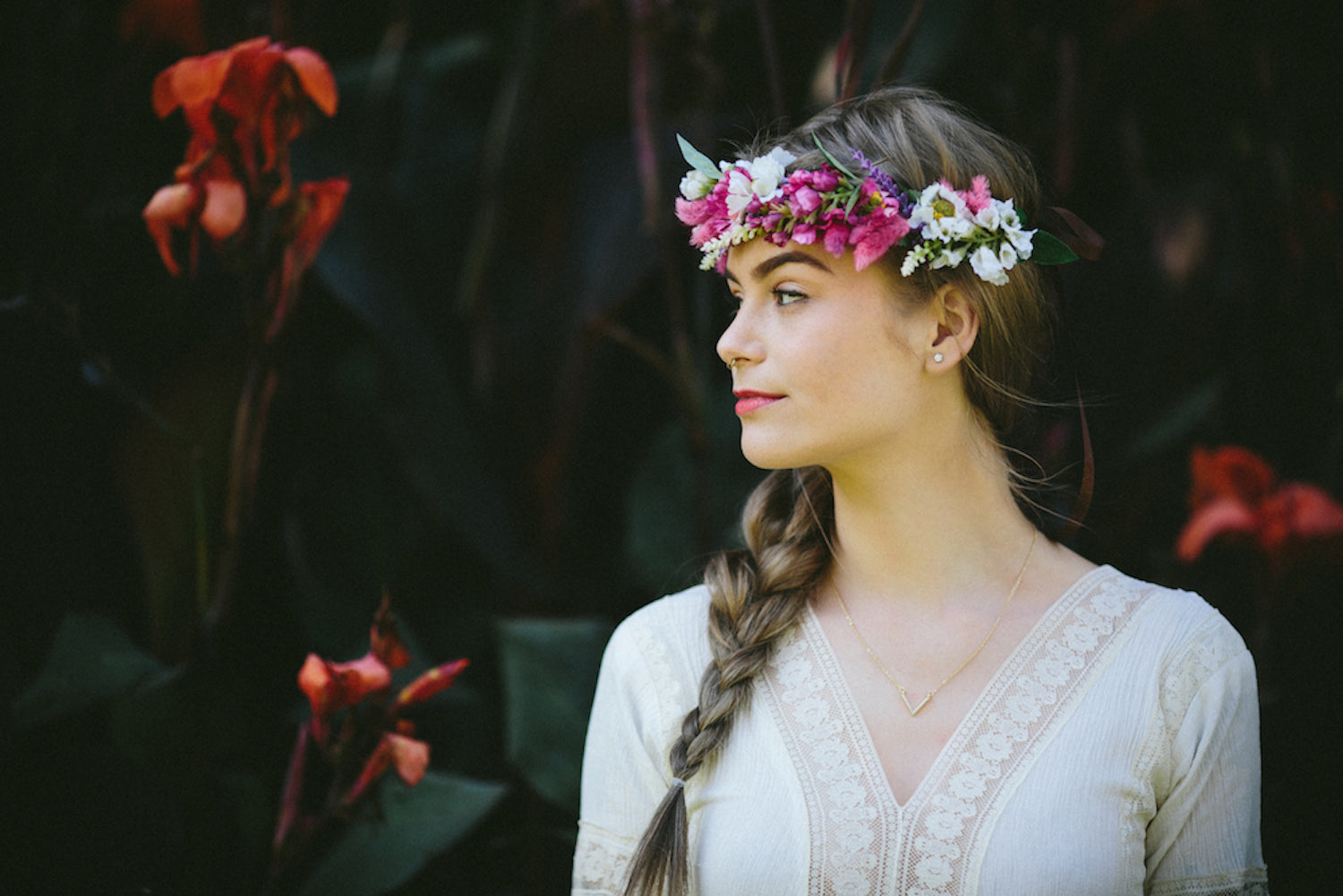 Katie Thirkill Bride Taylor Flower Crown Rock N Rose