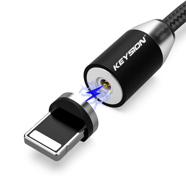 Cabo Carregador Magnético USB Carregamento Rápido Tipo C e Micro USB