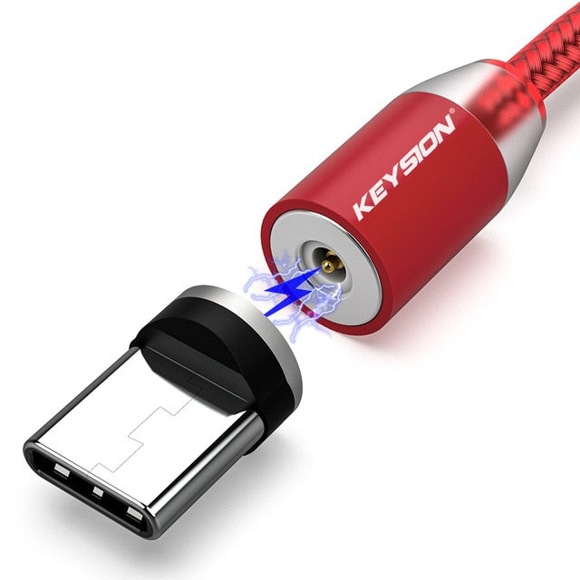 Cabo Carregador Magnético USB Carregamento Rápido Tipo C e Micro USB