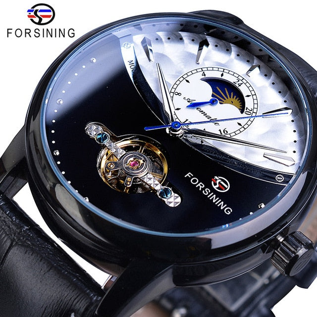 Relógio Masculino Forsining, Modelo Classic Luxo, Automático, Pulseira Couro