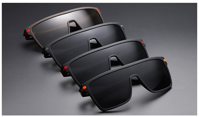 Óculos de Sol Polarizados Unissex, Plástico Titânio, Moda Top Proteção UV400