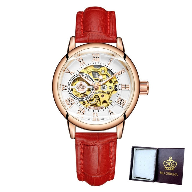 Relógio Feminino Designer Mecânico 2021, Aço Inoxidável Top Luxo