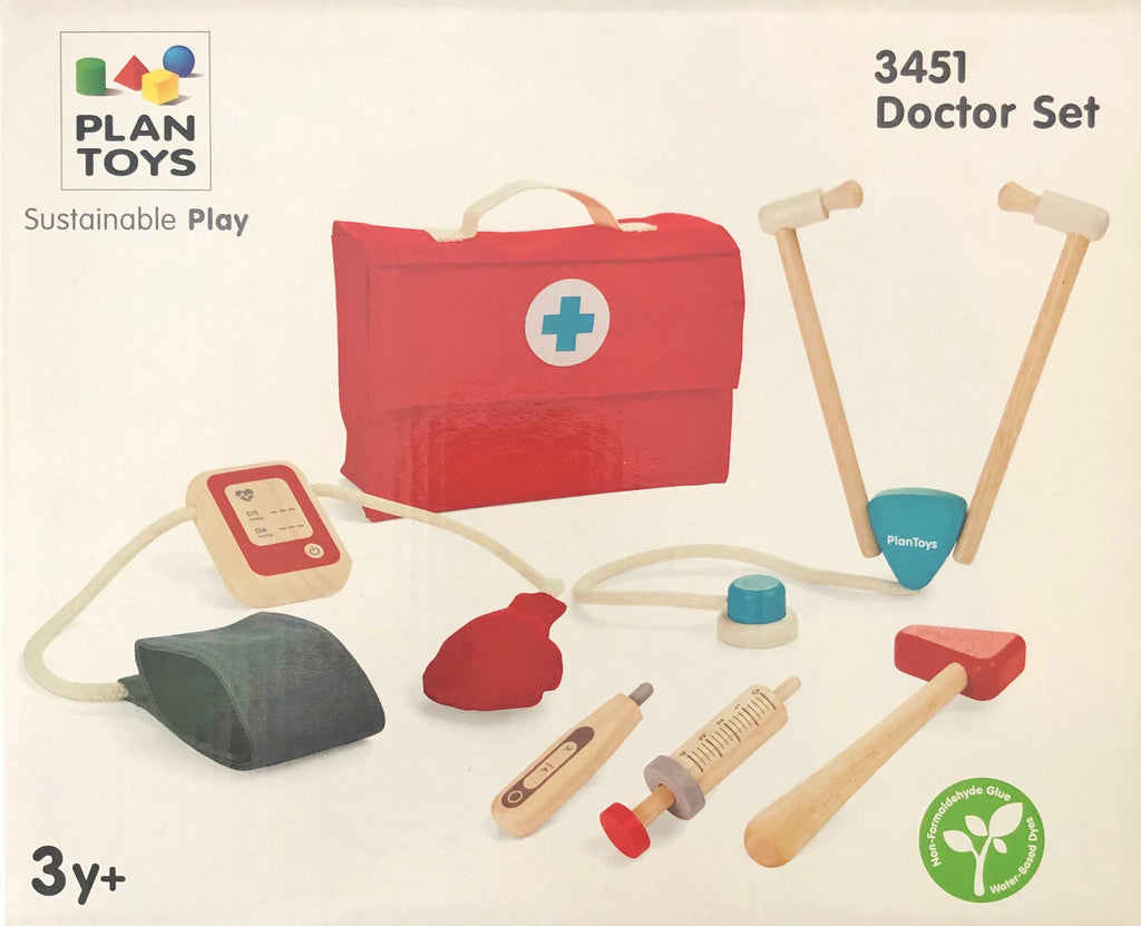 wooden doctors set