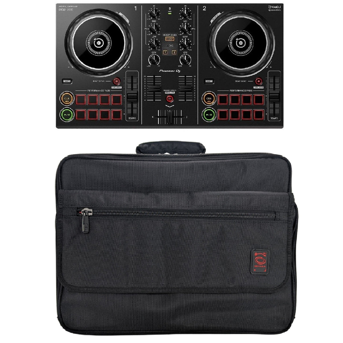 Pioneer DDJ-200 Smart DJ Controller and BRLDIGITAL Soft Case