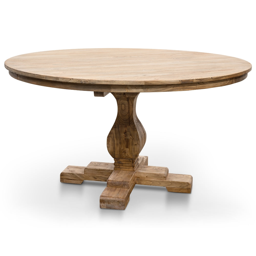 Cdt2759 Round Dining Table 140cm Rustic N Calibre Furniture