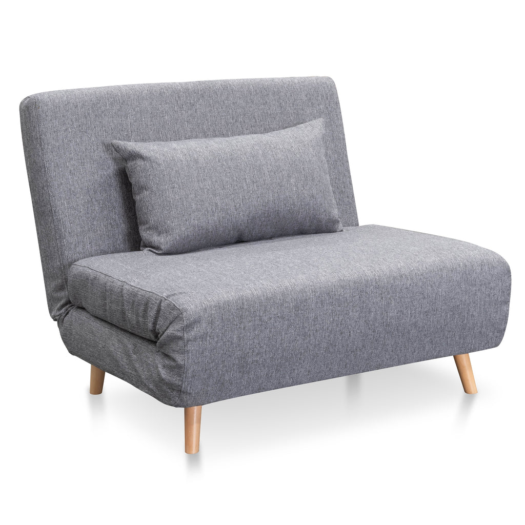 CLC2507-DCO Single Seater Sofa Bed - Cloudy Grey – Calibre Furniture