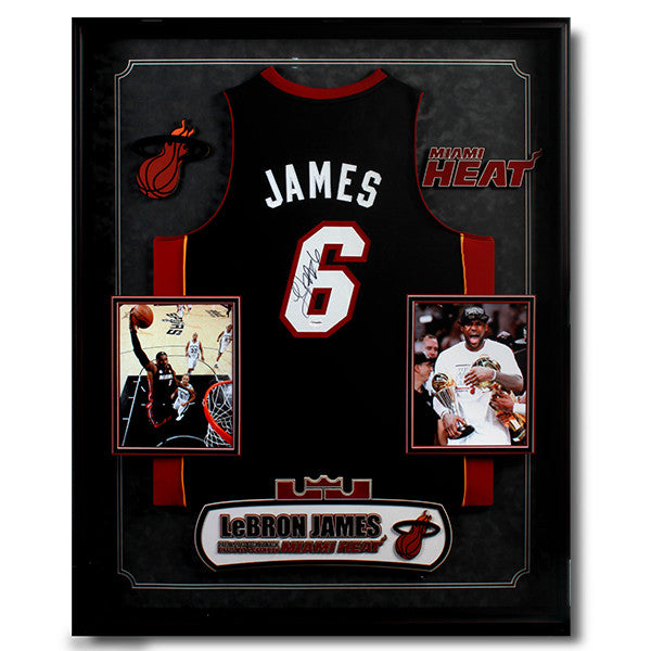 lebron james autographed jersey