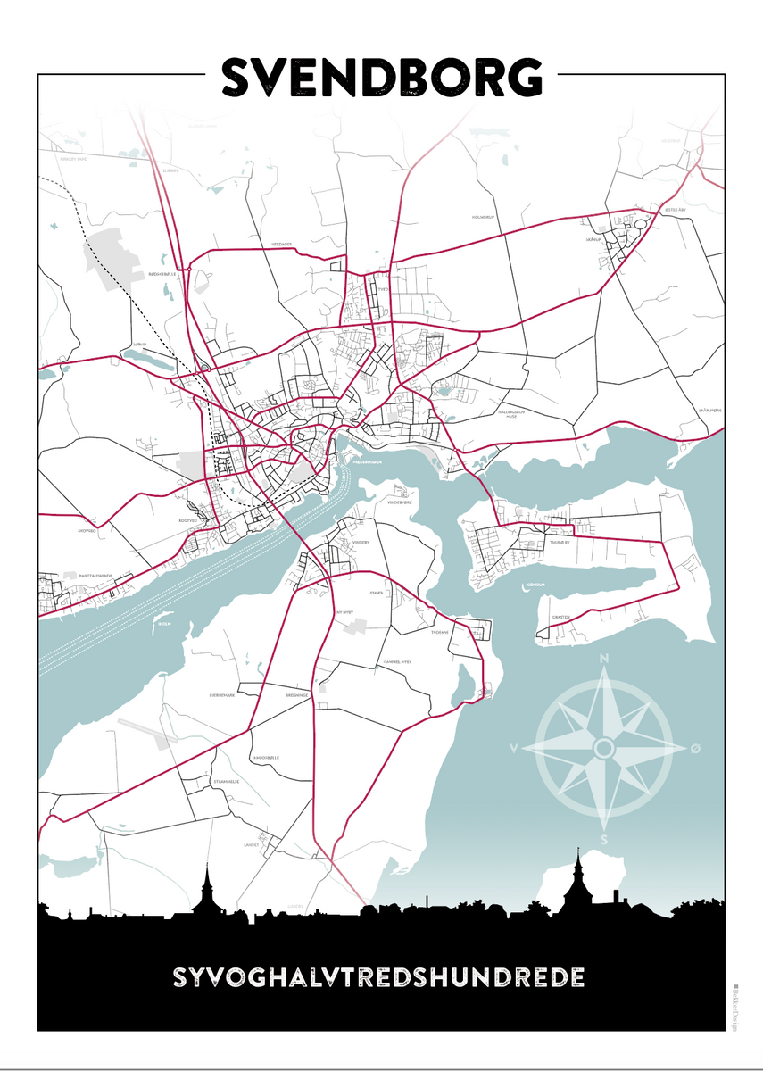 Bykort svendborg Vandre