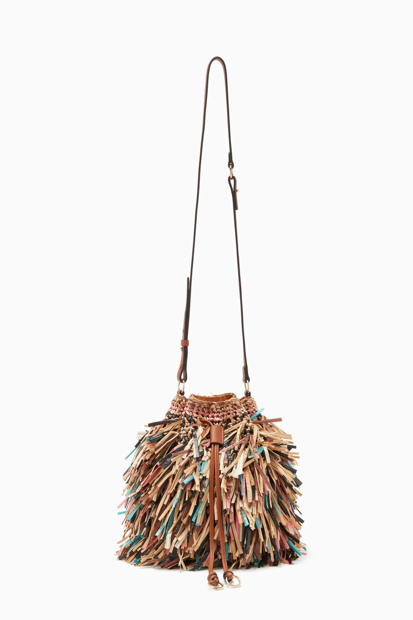 GIGI FRINGE DRAWSTRING BAG