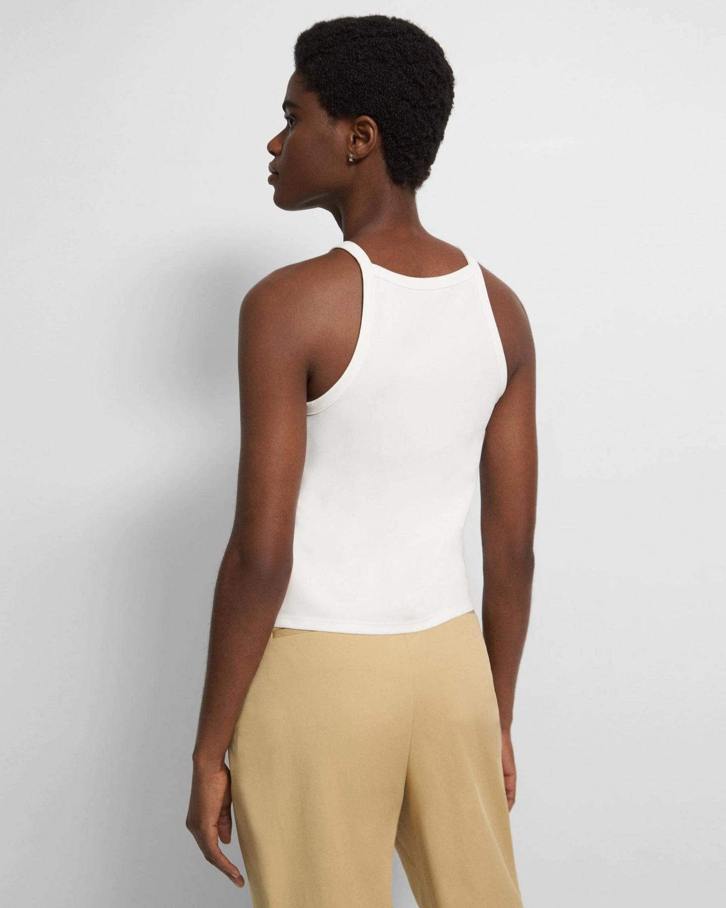 CROPPED HALTER TOP