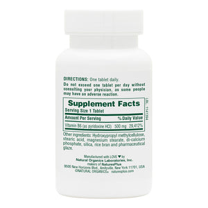 First side product image of Vitamin B6 500 mg Sustained Release Tablets containing 60 Count