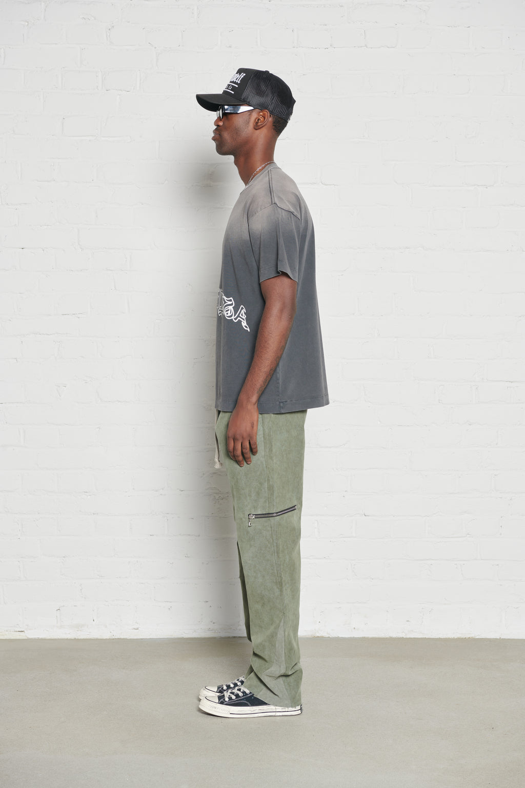 ZIP FLARE CANVAS JOGGER