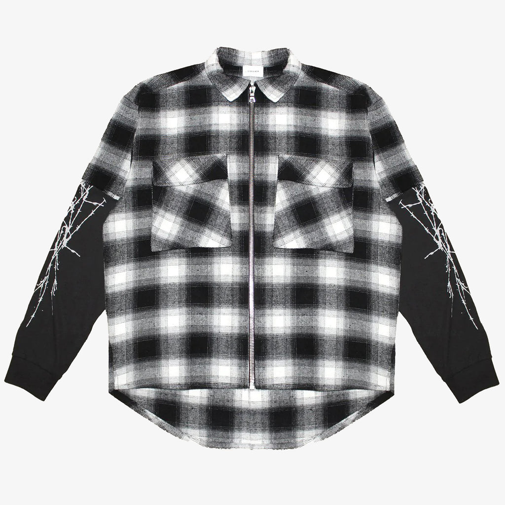 ASKYURSELF BANNED PADDED FLANNEL JACKET | vrealitybolivia.com