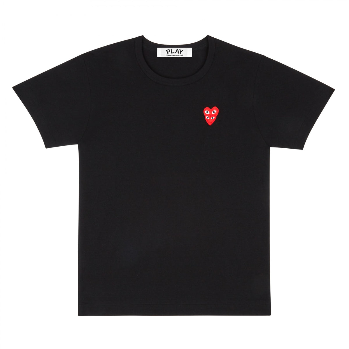 Play Comme des Garçons T-Shirt Double Heart - Black – COMME des GARÇONS