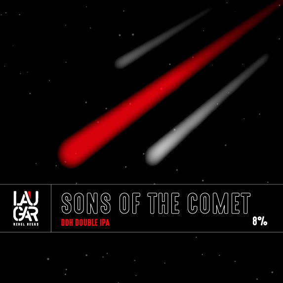 Laugar SONS OF THE COMET - DDH Double IPA (lata 44cl, pack de 4 latas) - Laugar Brewery