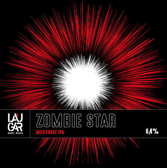 Laugar ZOMBIE STAR - DDH Lactose IPA (lata 44cl, caja completa 24ud) - Laugar Brewery