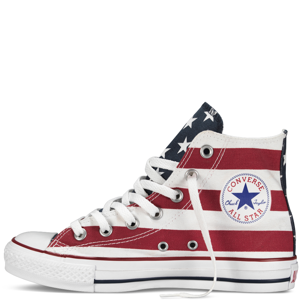 Converse Chuck Taylor All Star High Top American Flag Stars Bars – PRIVATE SNEAKERS
