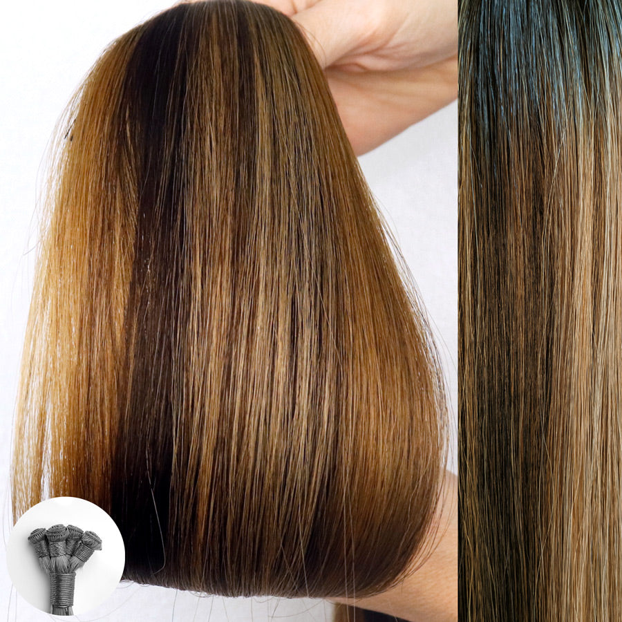 Pacific Balayage - Straight Hand Tied Weft Hair Extensions by Aqua Hair  Extensions