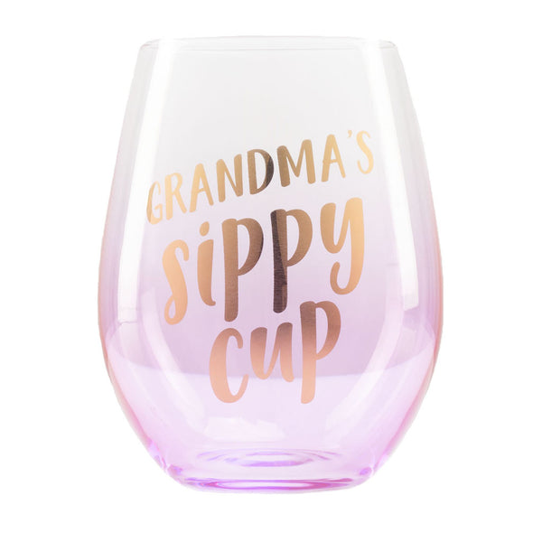 only the best moms get promoted to grandma wine glass